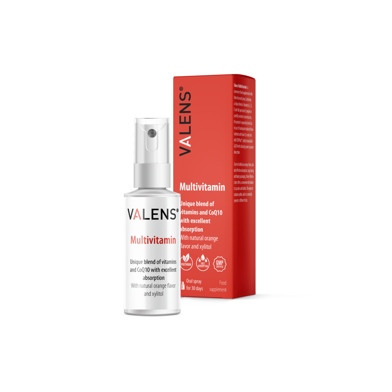Valens Multivitamin Ustno pršilo z vsemi esencialnimi vitamini