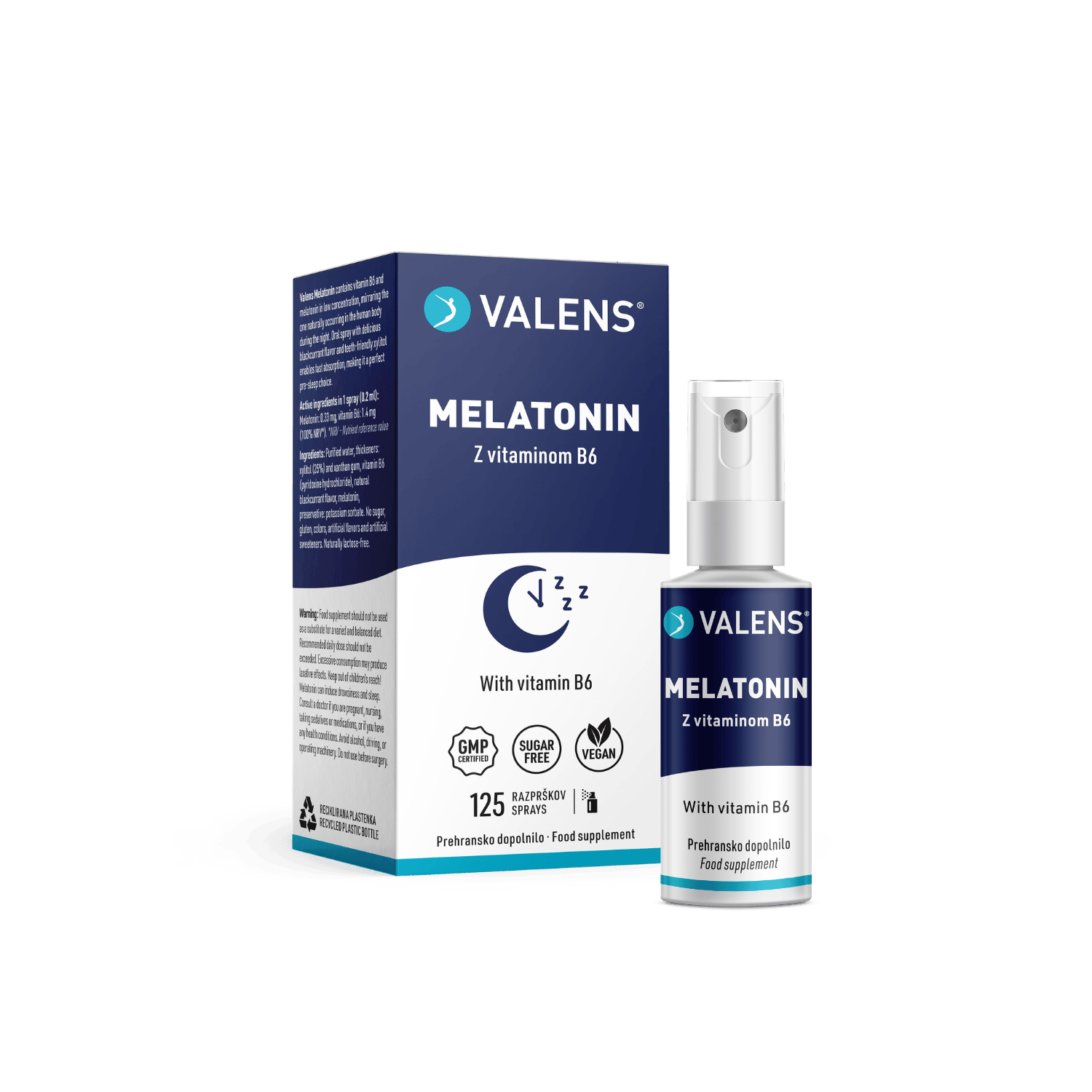 Melatonin - 1 Valens Melatonin ustno pršilo - slika 1