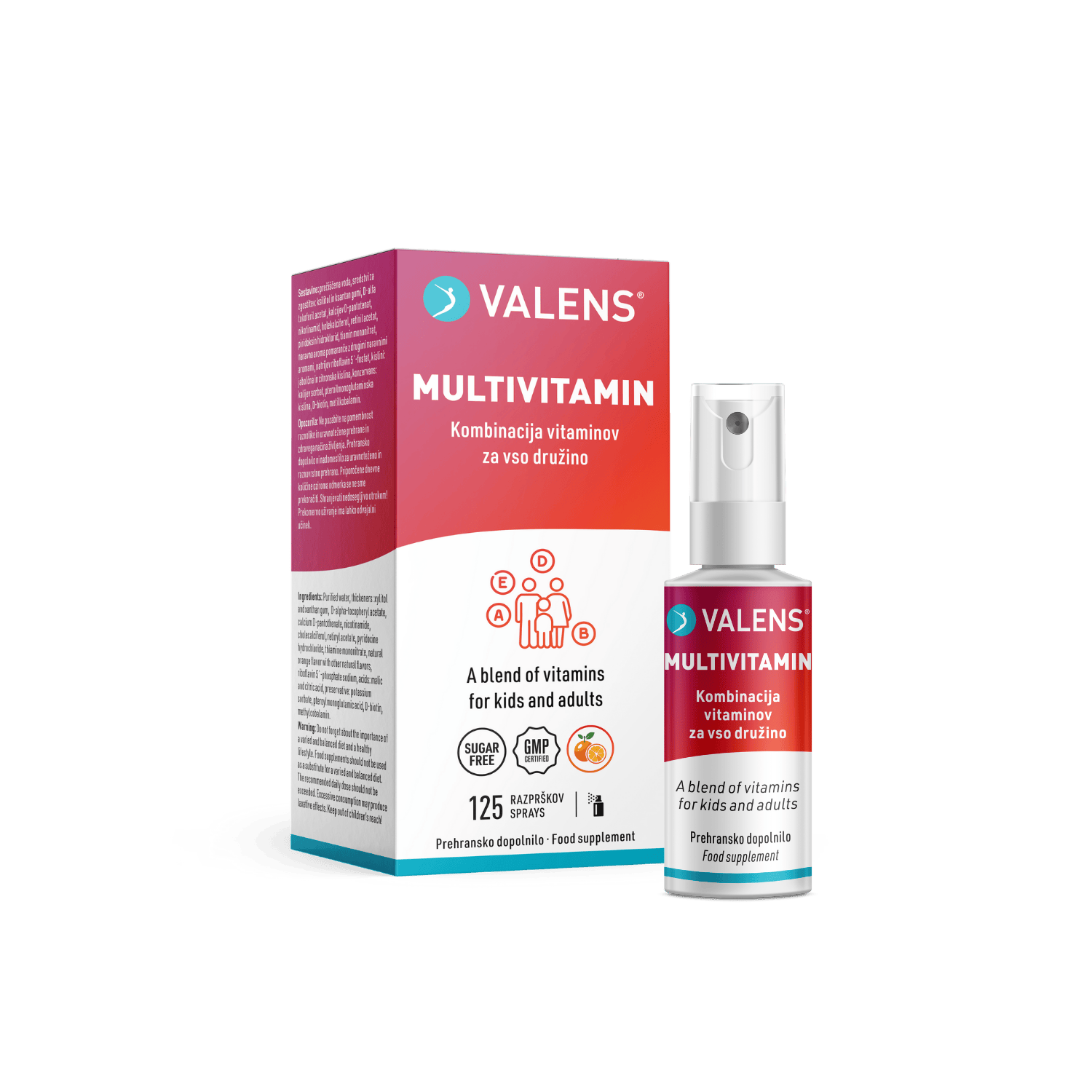 Multivitamin (ponatis FEB 2026) 1 Valens Multivitamin ustno pršilo - slika 1