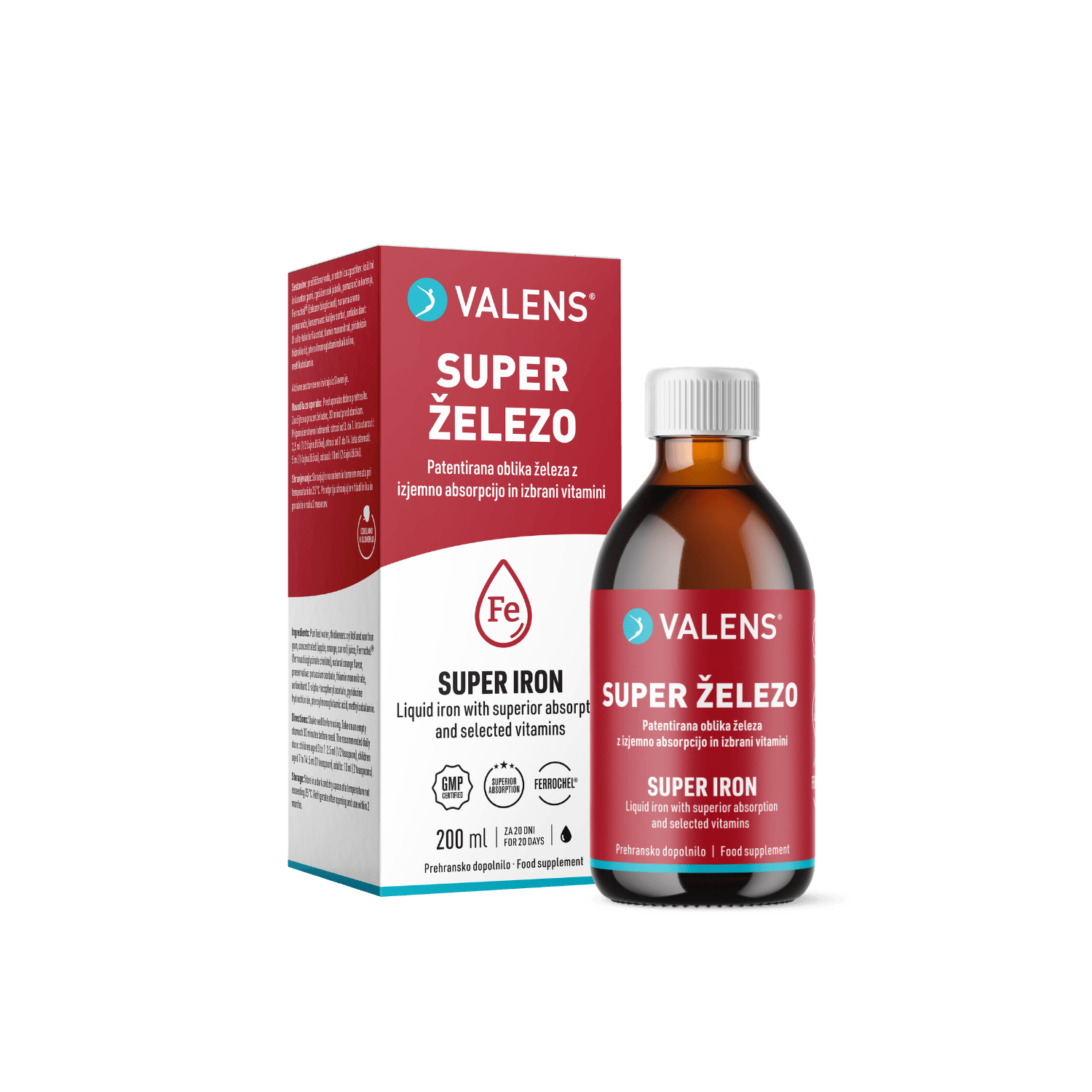 Super železo (marec 2026) 1 Valens Super železo tekočina - slika 1